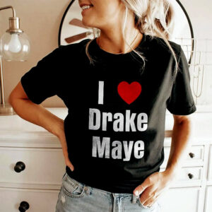 I Love Drake Maye QB Football Shirt PersonalizedShirts.net