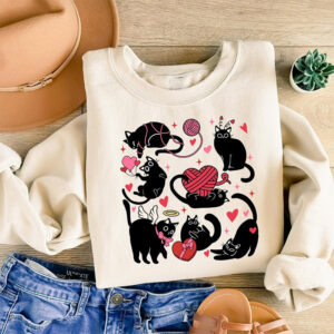 Cute Valentine Cats Happy Valentine’s Shirt
