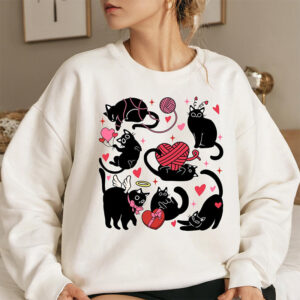 Cute Valentine Cats Happy Valentine’s Shirt