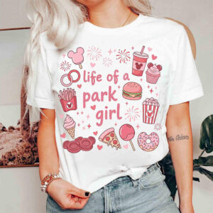 Valentine Love Heart Disney Castle Tee