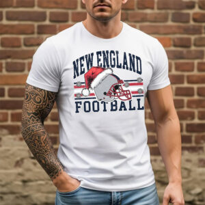 New England Football Santa Helmet Shirt PersonalizedShirts.net