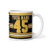 Custom Name & Number Boston Bruins Ice Hockey Mug