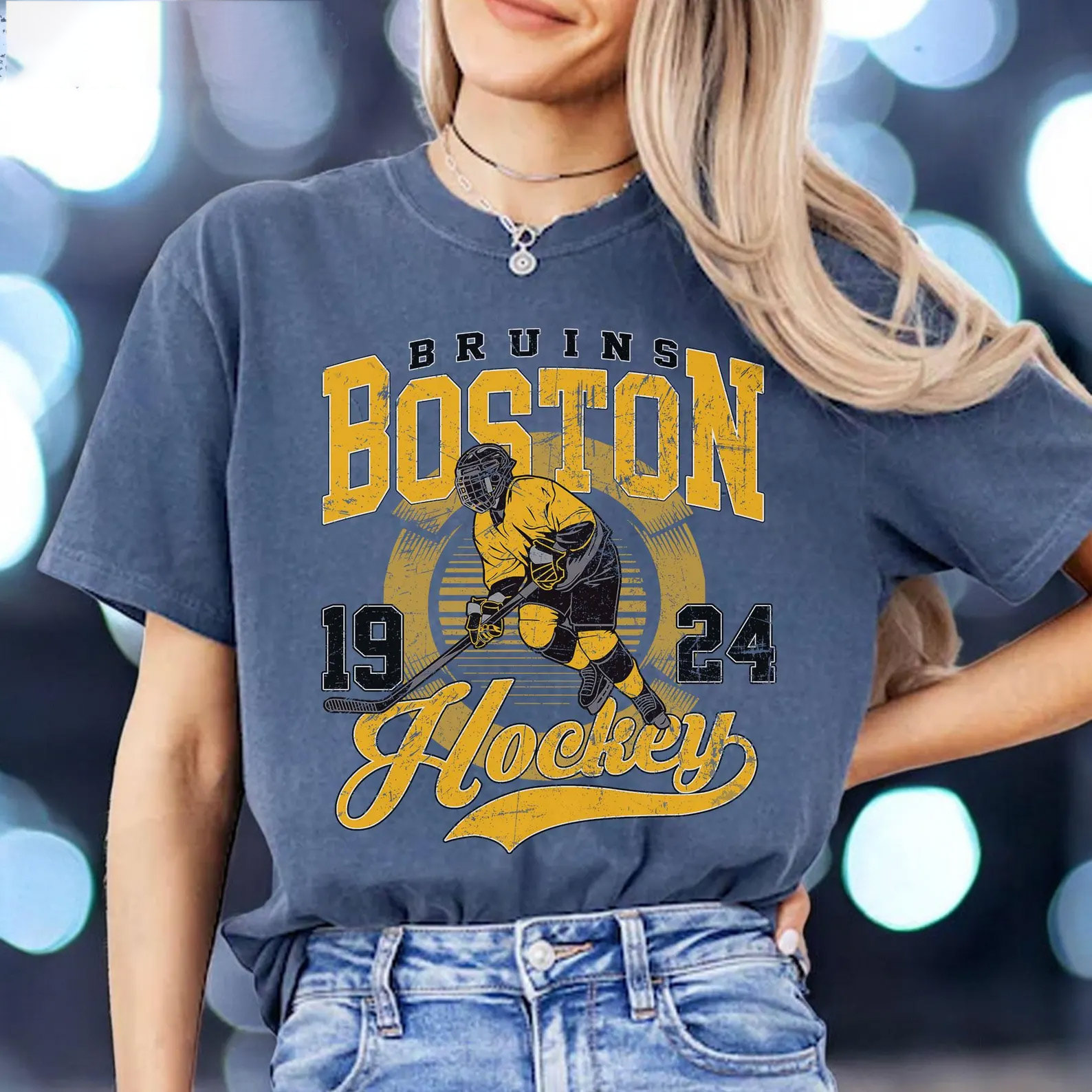 Vintage Boston Bruins Hockey Comfort Colors Shirt