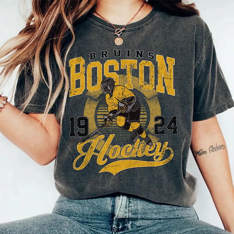Vintage Boston Bruins Hockey Comfort Colors Shirt