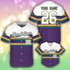 Custom Name Louisiana Mardi Gras Carnival Baseball Jersey