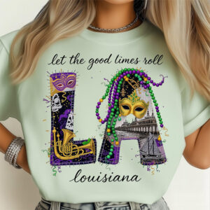 Mardi Gras New Orleans Louisiana Comfort Colors Tee