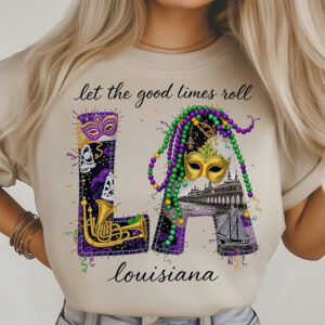 Mardi Gras New Orleans Louisiana Comfort Colors Tee