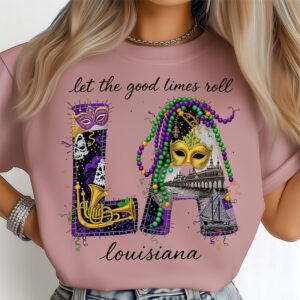Mardi Gras New Orleans Louisiana Comfort Colors Tee PersonalizedShirts.net