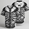 Funny Snorlax Skeleton Baseball Jersey