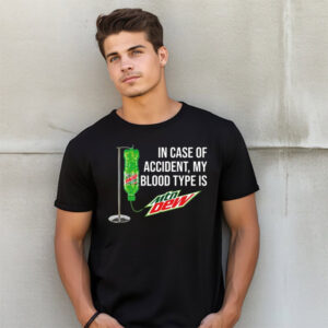 My Blood Type Mountain Dew Spark Shirt PersonalizedShirts.net