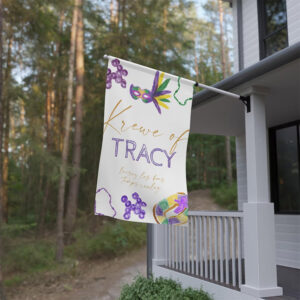 Custom Name New Orleans Mardi Gras Flag