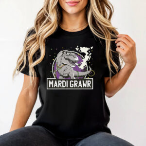 T-rex Mardi Gras Fat Tuesday Shirt T-rex Mardi Gras Fat Tuesday Shirt