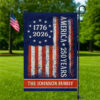 Custom Family Name 250 Years America Flag