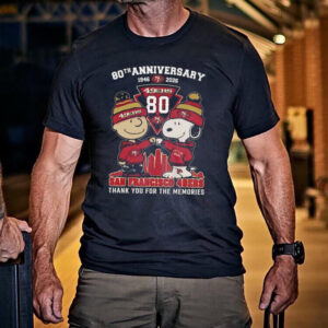 Charlie Browns And Snoopy San Francisco 49ers Shirt 3 PersonalizedShirts.net