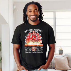 San Francisco 49ers Football 80th Anniversary Shirt PersonalizedShirts.net