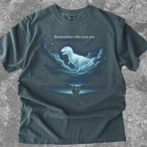 Remember Who You Are Funny Chicken Dinosaur Comfort Colors Shirt 2 PersonalizedShirts.net