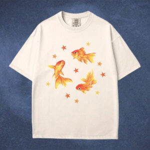 Three Goldfish And Star Comfort Colors Shirt