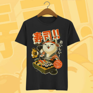 Cute Japan Cat Sushi And Ramen T shirt 3 PersonalizedShirts.net