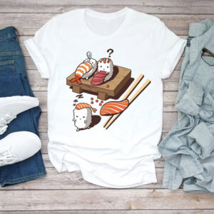 Funny Sleepwalking Sushi Japan Food Lover Shirt