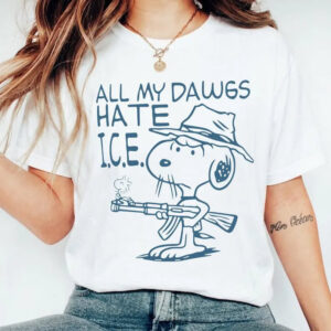 All My Dawgs Hate ICE Anti ICE T-shirt