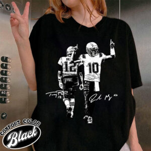Drake Maye And Tom New England Football Shirt
