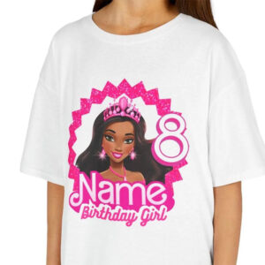 Custom Name Birthday Pink Doll Shirt