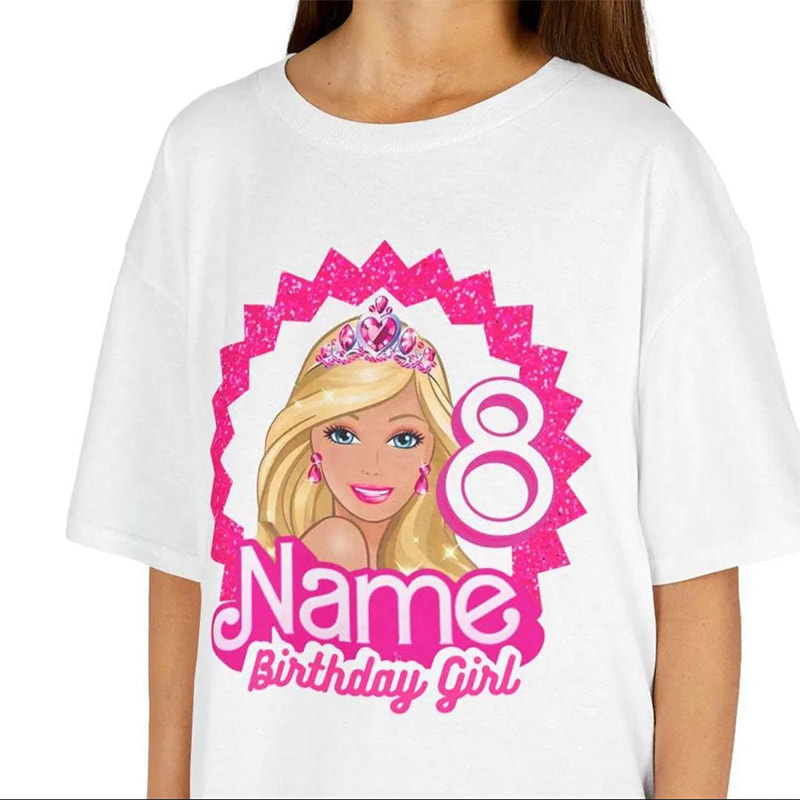 Custom Name Doll Birthday Party Tee Custom Name Doll Birthday Party Tee