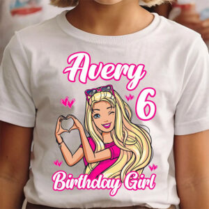 Customized Blonde Doll Birthday Shirt Customized Blonde Doll Birthday Shirt