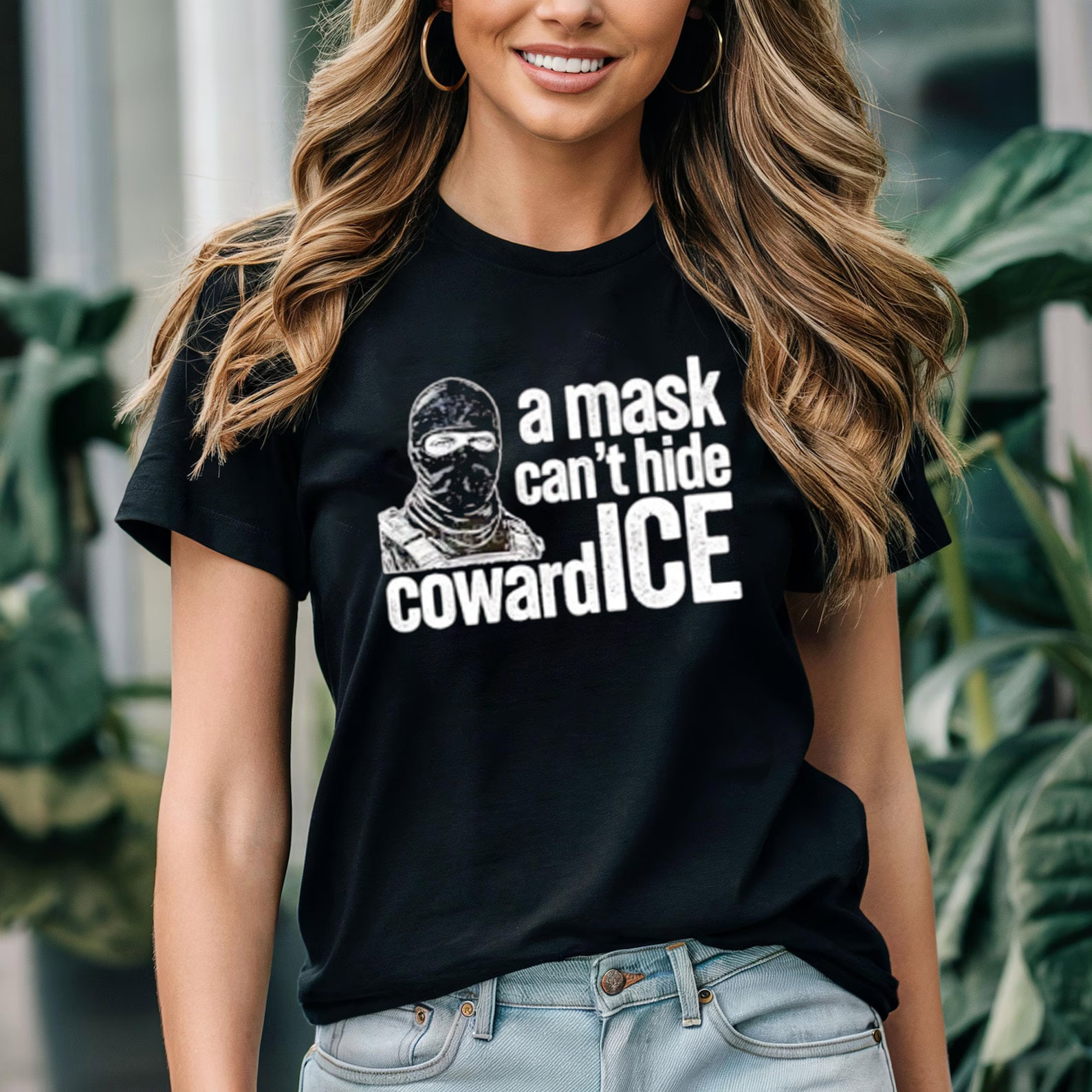 A Mask Can't Hide Coward ICE, Abolish ICE Shirt A Mask Can't Hide Coward ICE, Abolish ICE Shirt