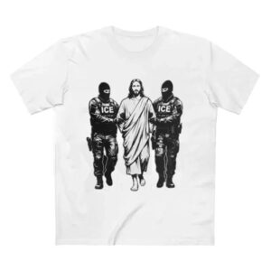 Jesus Arrested Parody Anti ICE T shirt 2 PersonalizedShirts.net