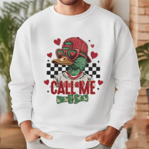 Call Me Duck Hunting Valentines Day Shirt