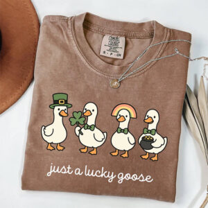 St Patrick’s Day​ Holiday Goose Top Comfort Colors Shirt