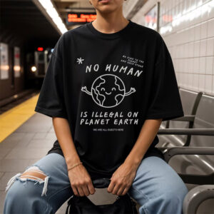 No Human Is Illegal Abolish Ice T shirt PersonalizedShirts.net