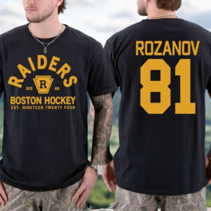 Ilya Rozanov Boston Hockey 2-sided Shirt