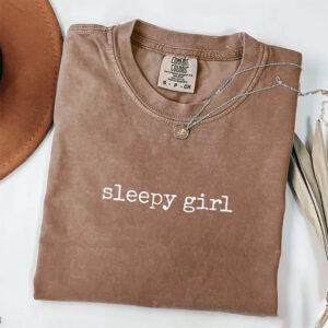 Sleeping All Day​ National Lazy Day​ Comfort Colors Shirt