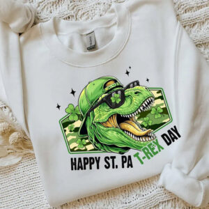 Happy St.Pat-Rex Day Funny St. Patrick’s Day Shirt