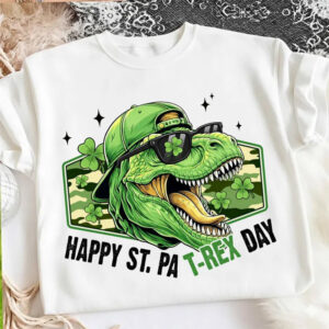 Happy St.Pat Rex Day Funny St. Patrick's Day Shirt 2 PersonalizedShirts.net