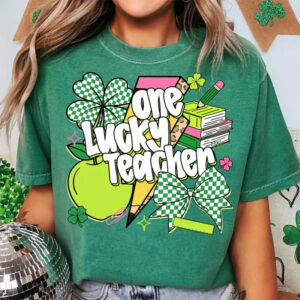 One Lucky Teacher, St Patrick’s Day Gift Comfort Colors T-shirt