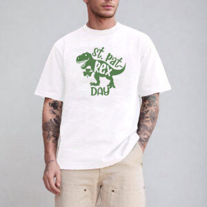 St. Pat-Rex Day, St Patrick’s Day T-rex Tee