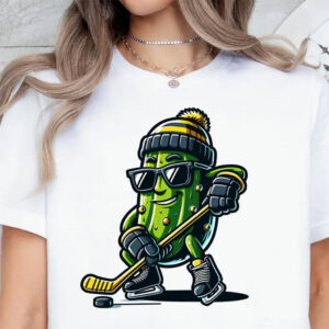 Funny Pickle Ice Hockey Winter Sports Shirt