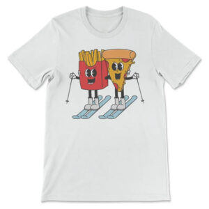 Pizza And French Fry Beginner Skier Shirt