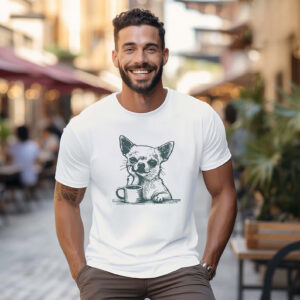 A Chihuahua Dog With Coffee Shirt PersonalizedShirts.net