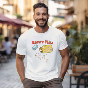 Cute Dogs Chihuahua Happy Pills Shirt PersonalizedShirts.net