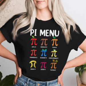 Pi Menu, mathematical pi sign Shirt 2 PersonalizedShirts.net