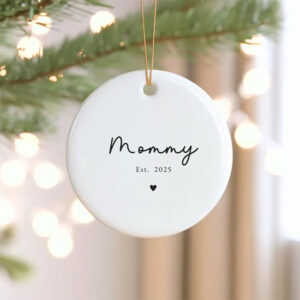 Custom First Time Mom Gift Ornament