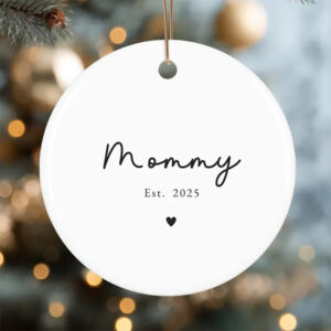 Custom First Time Mom Gift Ornament