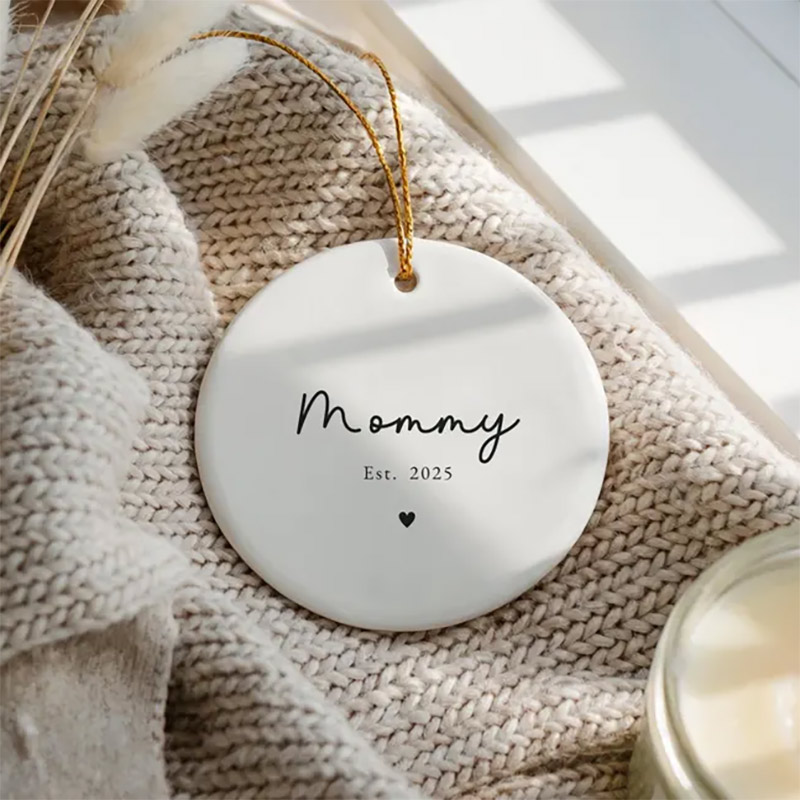Custom First Time Mom Gift Ornament Custom First Time Mom Gift Ornament