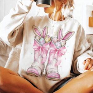 Happy Easter Bunny With Eggs Shirt