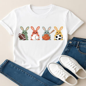 Rabbits And Easter, Sports Easter Bunny Shirt