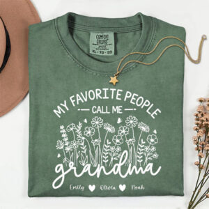 Happy Mothers Day Grandma Comfort Colors Shirt PersonalizedShirts.net
